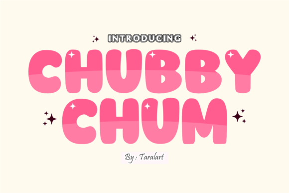 Chubby Chum: A Playful Bubble Font for Kids' Projects