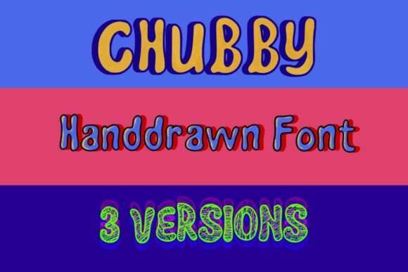 Chubbytextured Regular: A Font with Personality for Creative Projects