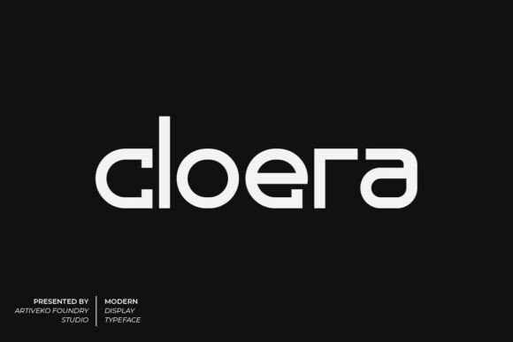 Cloera: A Modern Typeface for Architectural Branding