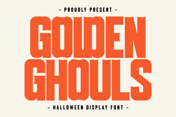 Golden Ghouls: The Typeface That Brings Instant October Energy