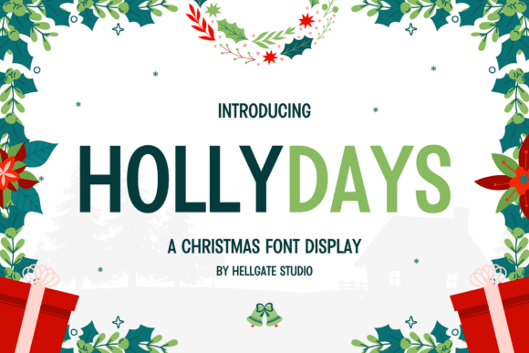 HollyDays Christmas Display Font: Unwrap Holiday Cheer