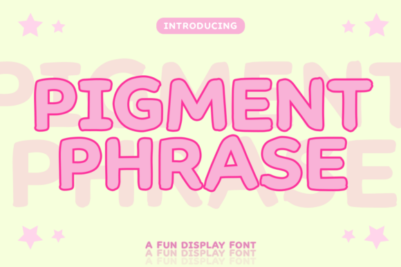 Pigment Phrase: A Font That Feels Like a Painted Smile