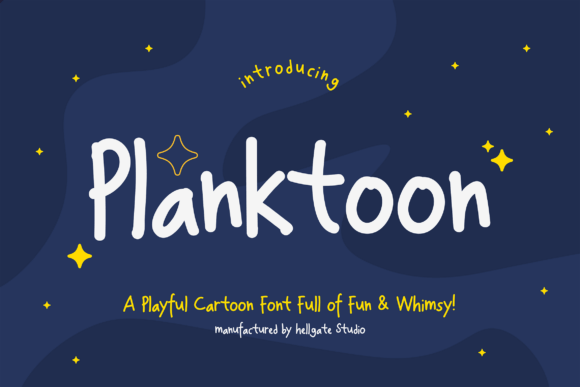 Planktoon: A Playful Font for Creative Branding