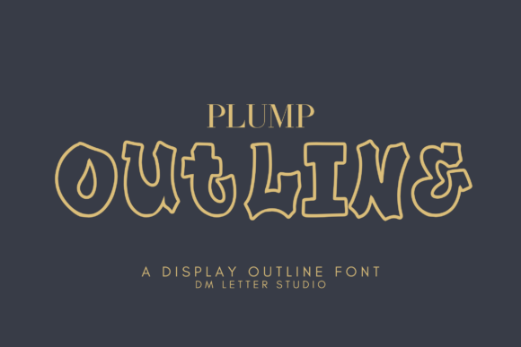 Plump Outline: A Playful Font for Bold, Modern Designs