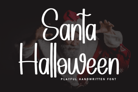 Santa Halloween: Blending the Seasons with a Playful Typeface