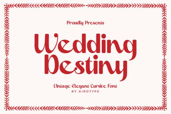 Wedding Destiny: A Typeface That Feels Like a Love Letter